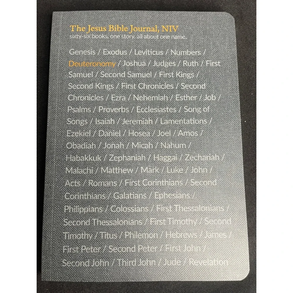 The Jesus Bible Journal NIV Deuteronomy Passion Publishing Comfort Print New
